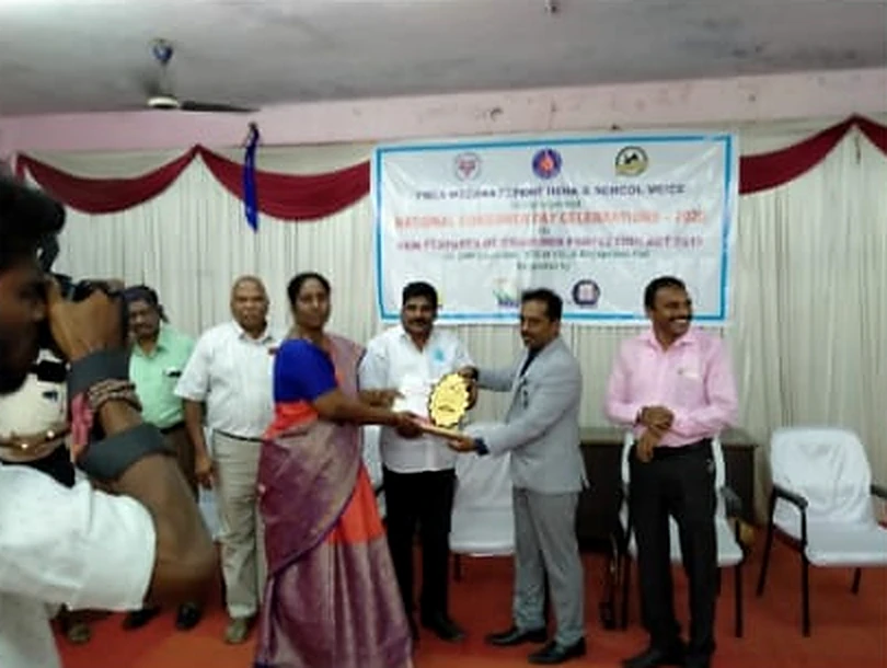 Dr. V. Nagarani at a felicitation or community event (photo 1)