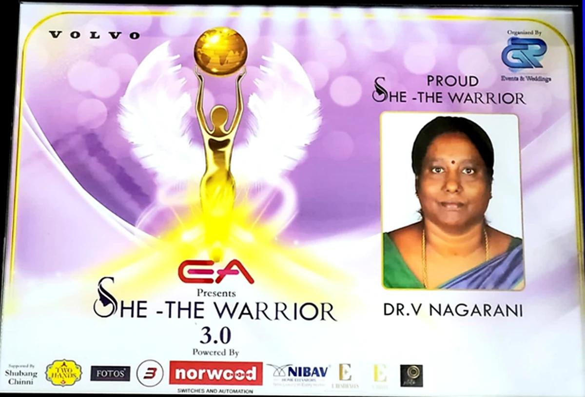 She – The Warrior 3.0 screen honouring Dr. V. Nagarani