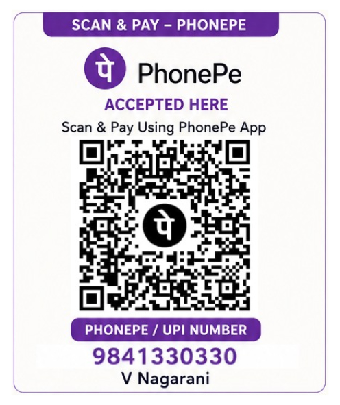 Hope Chennai PhonePe QR code for donations