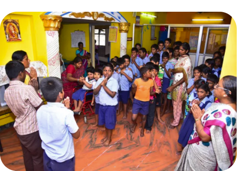 Children at a celebration
