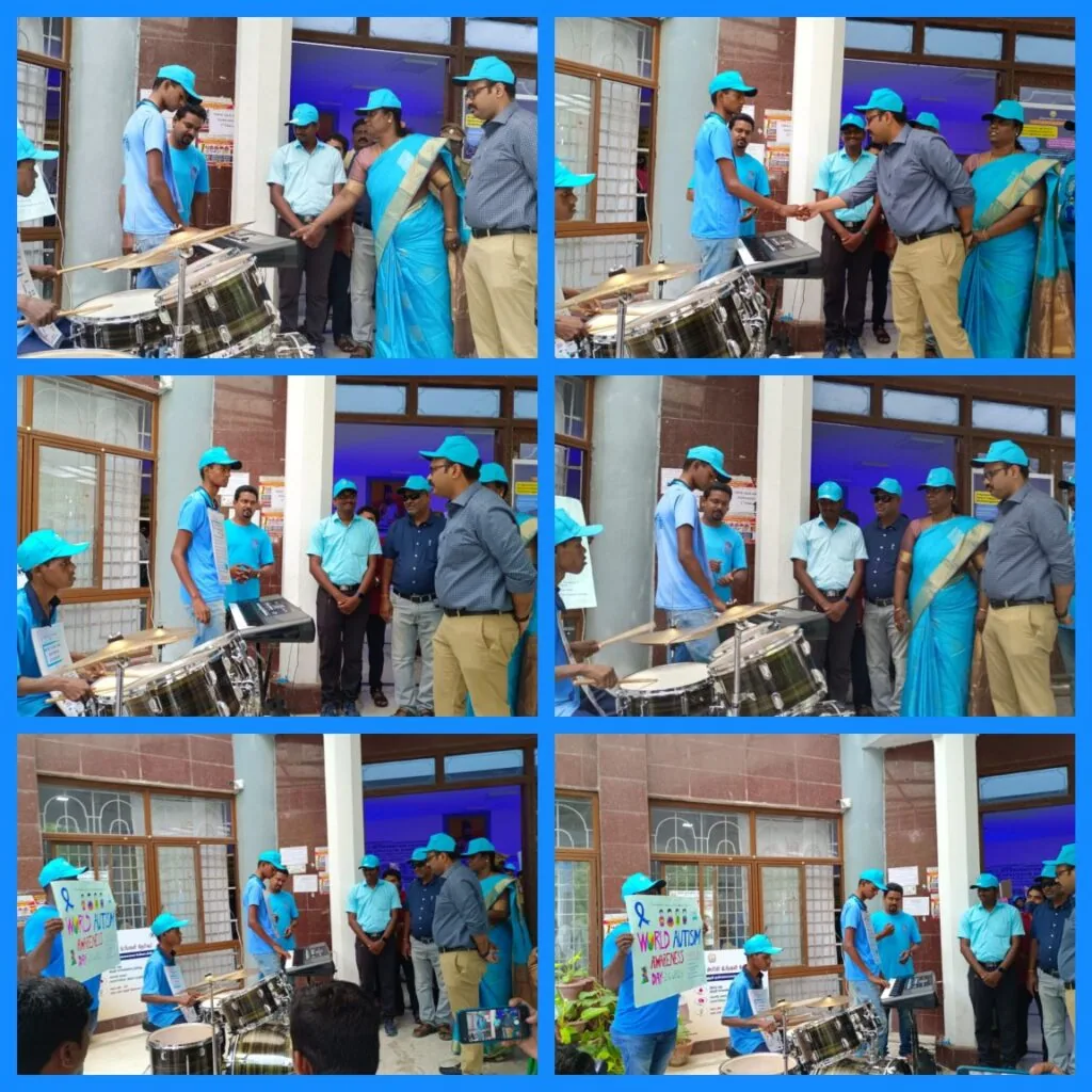 World Autism Awareness Day activities with children and officials