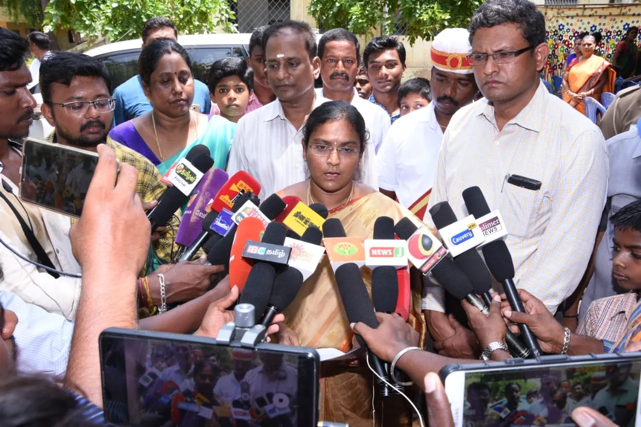 Hope Chennai founder speaking to the press at a disability welfare event