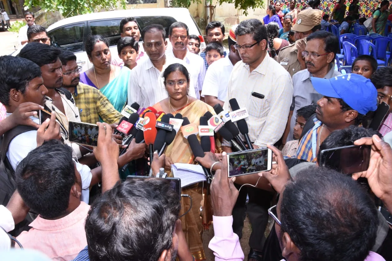 Hope Chennai founder speaking to the media about disability welfare