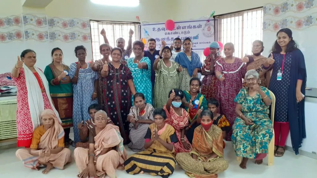 Women residents and staff at Hope Chennai's shelter for women with psychosocial needs