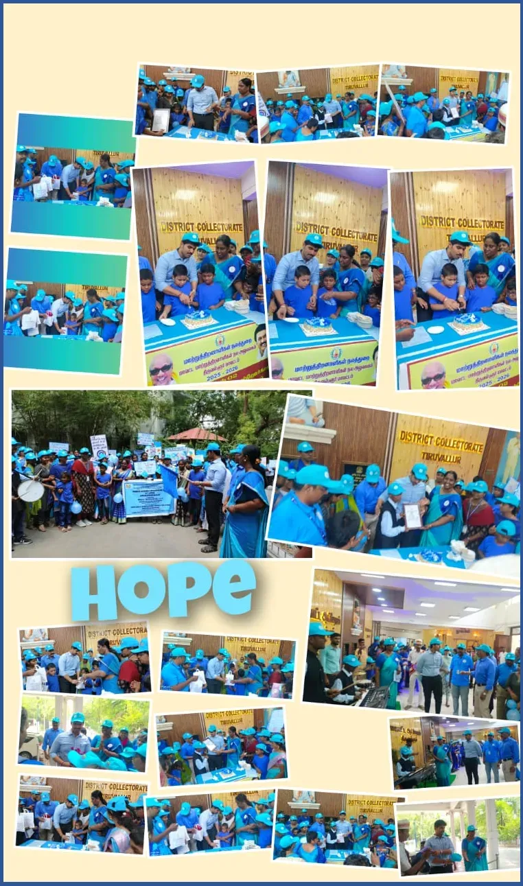 Autism Awareness Day Rally 2025 Held in Tiruvallur.