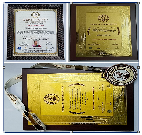 Certificate of Achievement Assian Book of World Records. (December 2024)