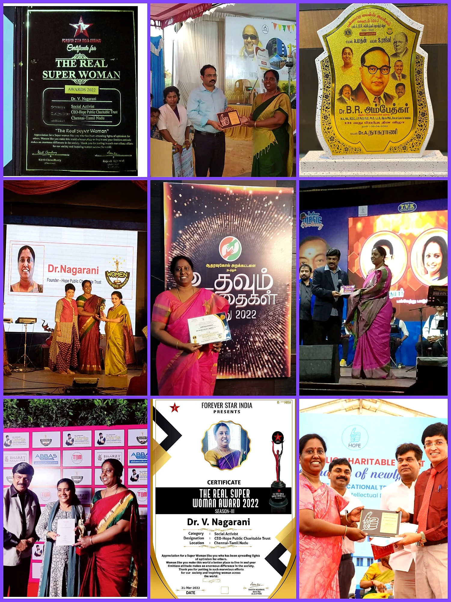 Original collage: Hope Chennai awards 2022