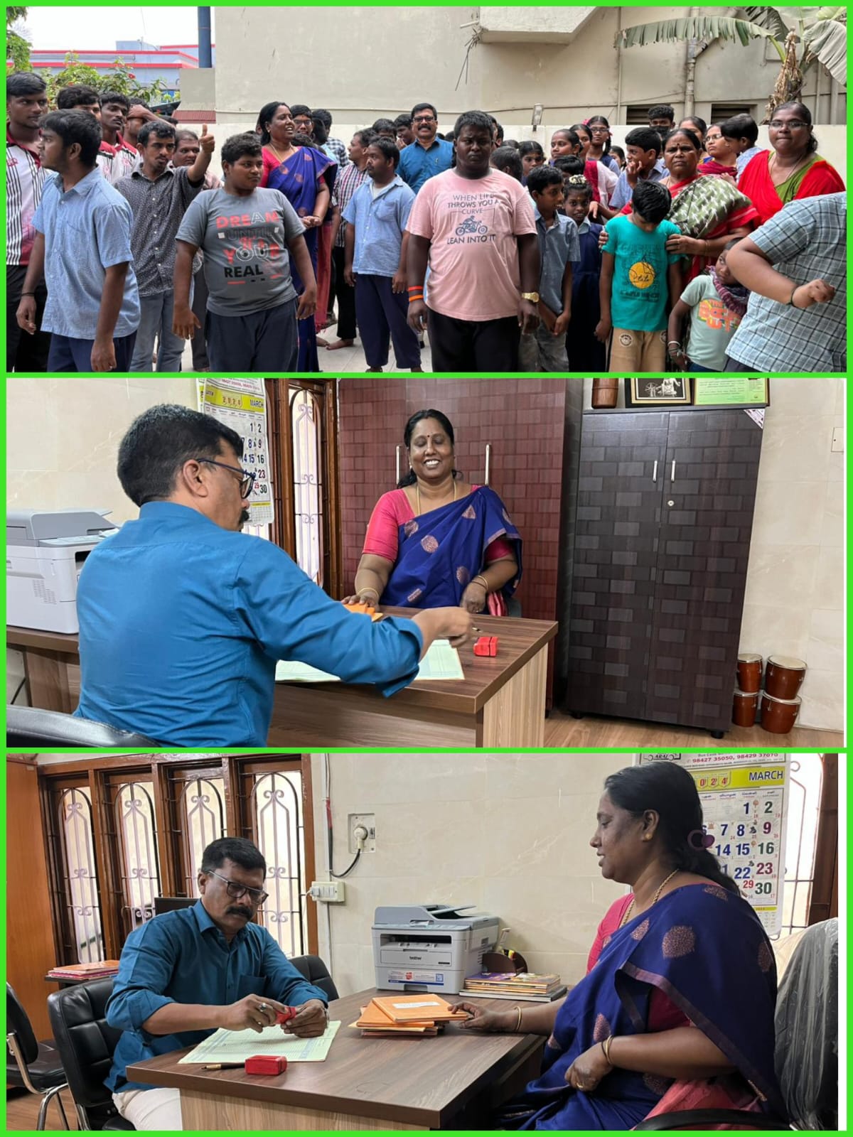 “Empowering Hope: A Visit from DDAWO Mr. Srinivasan Sparks Inspiration and Civic Engagement”