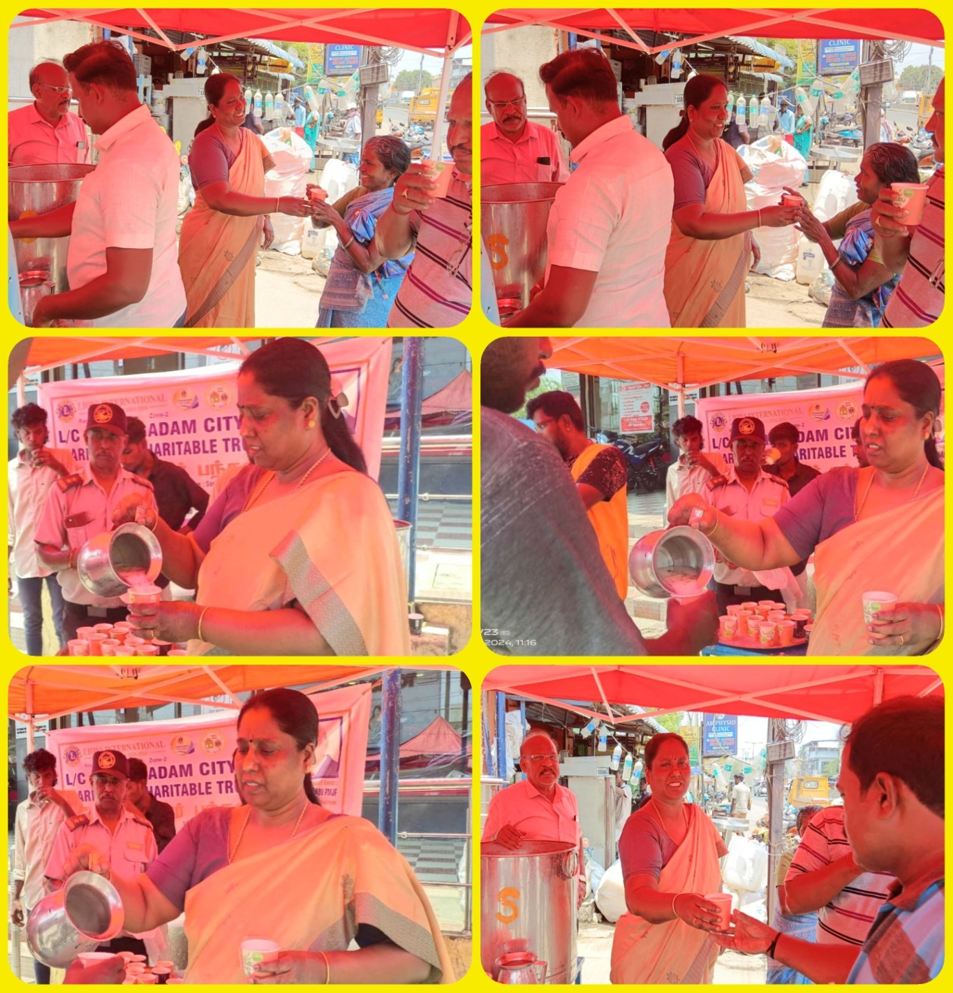 HOPE PUBLIC CHARITABLE TRUST Free Butter Milk Distribution by Lions Club of Oragadam City