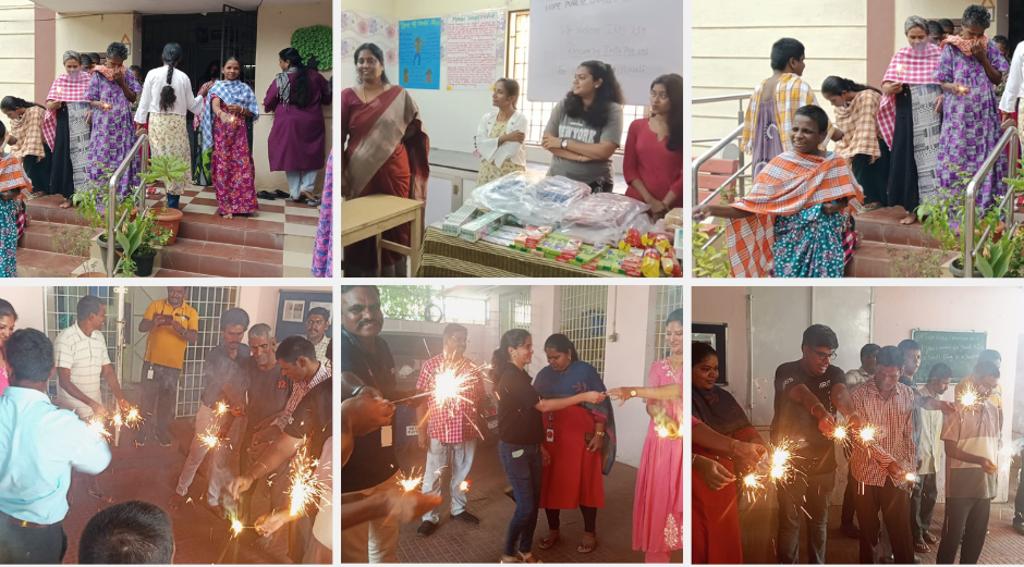 Diwali Celebrations at Egmore and Aminjikarai Shelter Homes with IRIS KPO Resourcing India Pvt. Ltd.