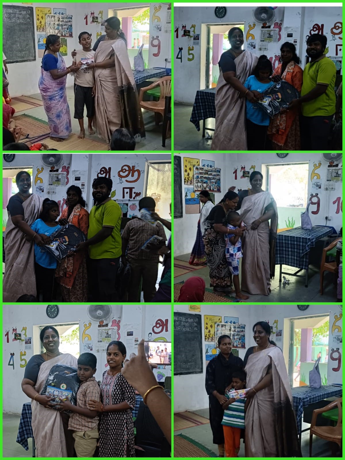 Prizes and gifts distribution by lovable Madam Dr.V.Nagarani with Dr.A. Evarshini for Project work done by parents of Hope EIC Autism School, Poonamallee