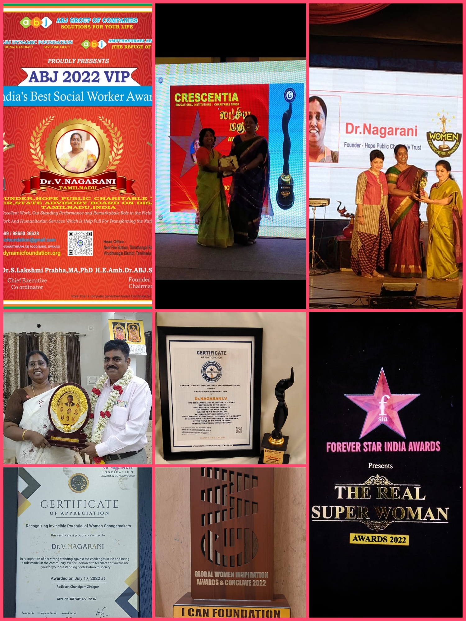 Hope Chennai award 2022