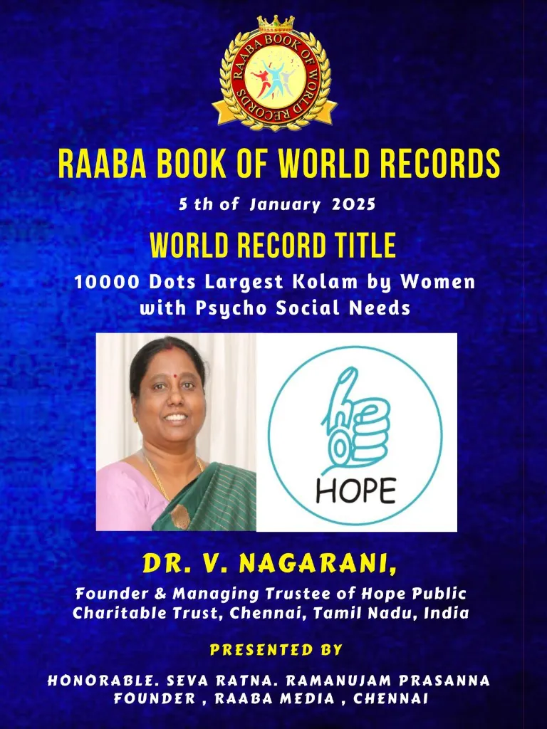 Hope Chennai award 2025