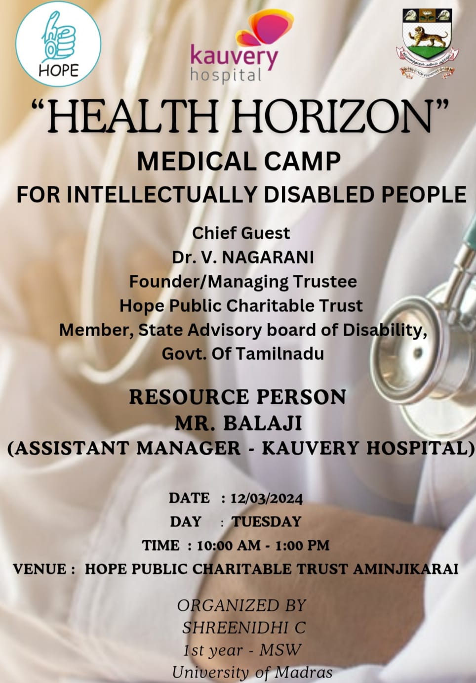 MEDICAL CAMP FOR INTELLECTUAL DISABILITY