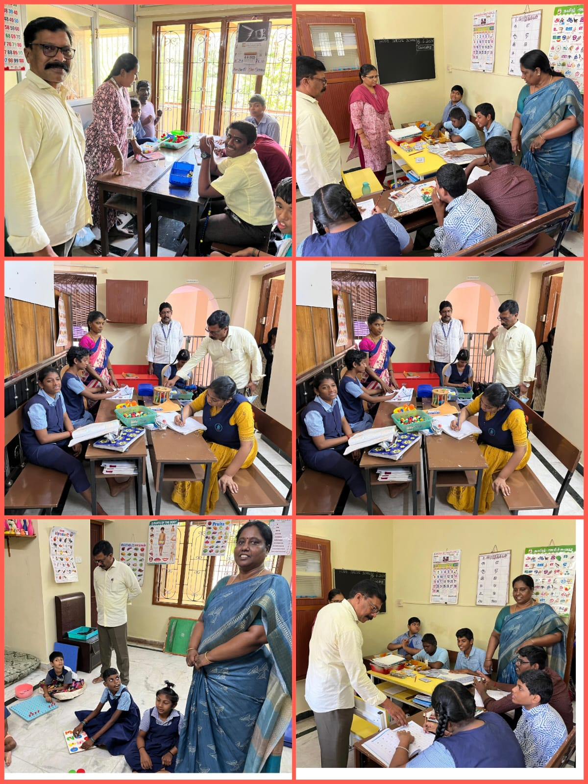 On 05.06.2025 Mr.Srinivasan Sir Thiruvallur DDAWO visited our centre inspected each class and gave valuable feedback & suggestions. We