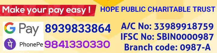 Hope Public Charitable Trust online payment details