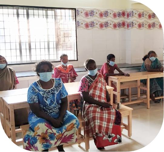Residents at the Hope Psychiatric Rehabilitation Shelter for Women in Egmore, Chennai