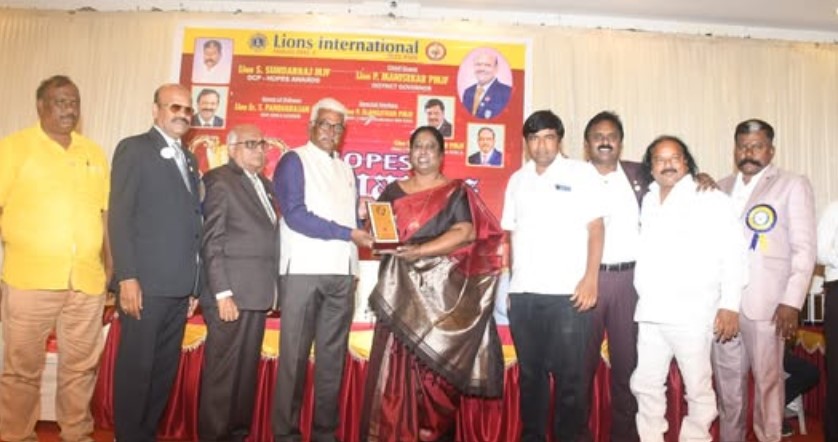 Dr. V. Nagarani Honoured with “Hopes Award”