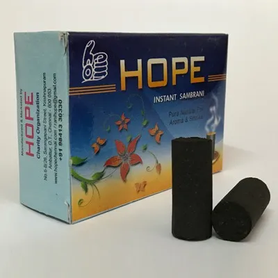 Hope Instant Sambrani — pure natural aroma incense cones
