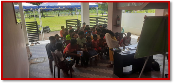 Govt School Children attending Computer training