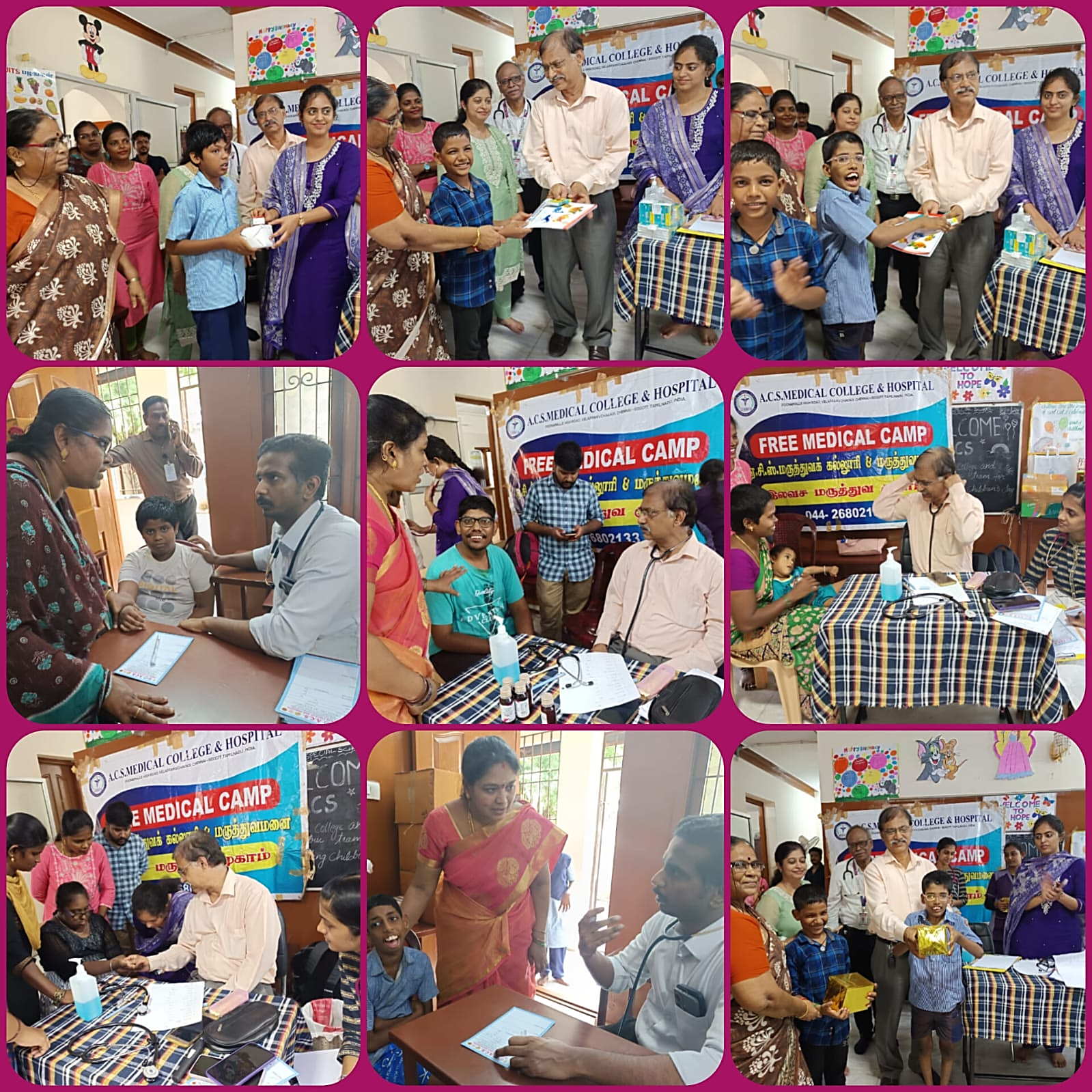 Healthy Minds happy kids Childrens day medical camp